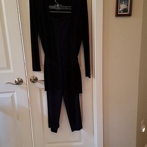 TALBOTS 2 PIECE SWEATER & PALAZZO PANTS(NAVY BLUE)❣